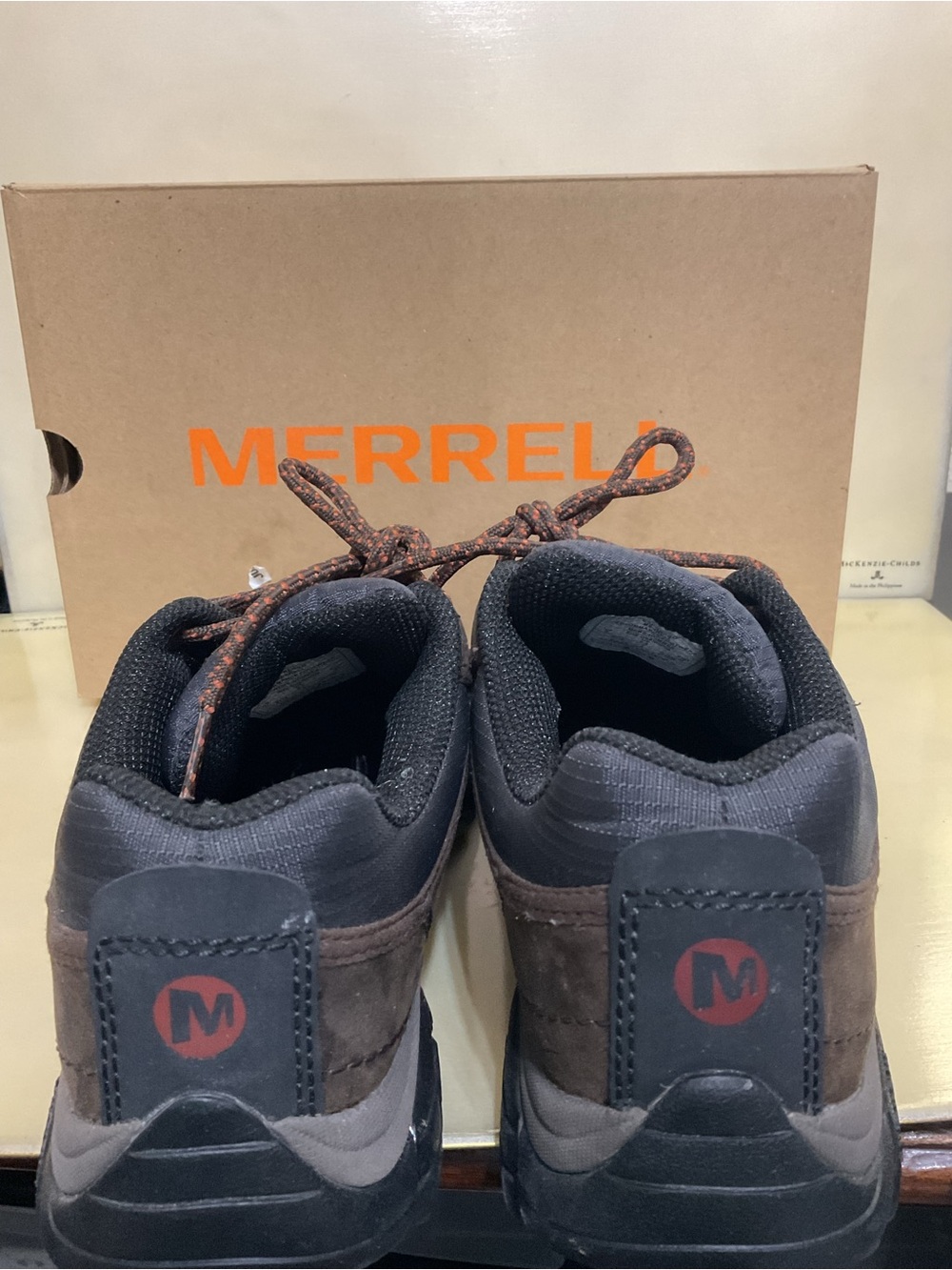 Merrell men’s shoes  Hiking Shoes Brown & Black - Picture 4 of 5